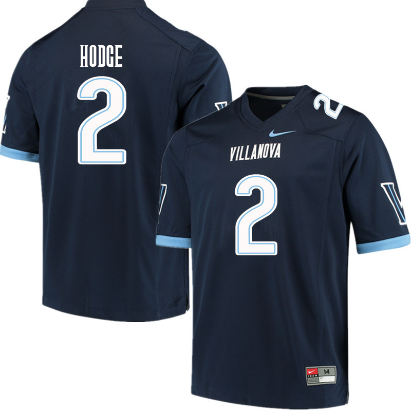 Men #2 Changa Hodge Villanova Wildcats College Football Jerseys Sale-Navy